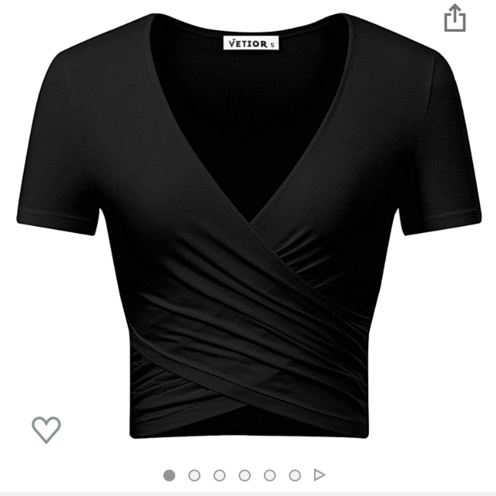 BOGO NWOT V neck ruched crop top